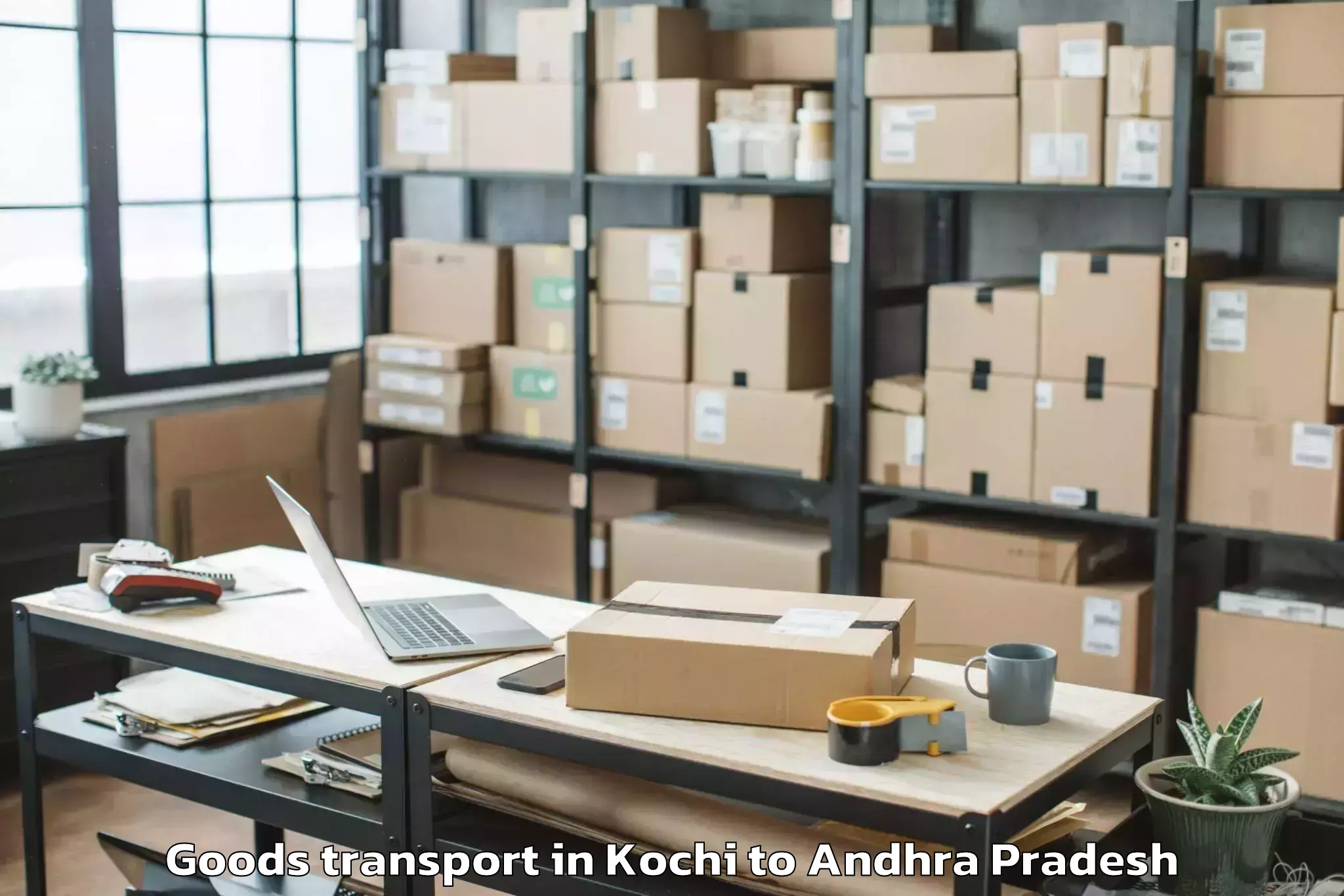 Easy Kochi to Rajahmundry Goods Transport Booking